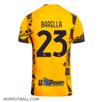 Billige Fotballdrakt Inter Milan Nicolo Barella #23 Replika Tredjedrakt 2024-25 Kortermet